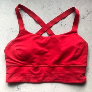 Red Lulu Lemon Sports Bra